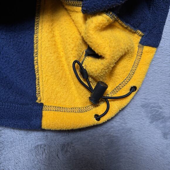 Starter University of Michigan Wolverines Quarter Zip Fleece Navy Maize Mens M - Picture 10 of 15